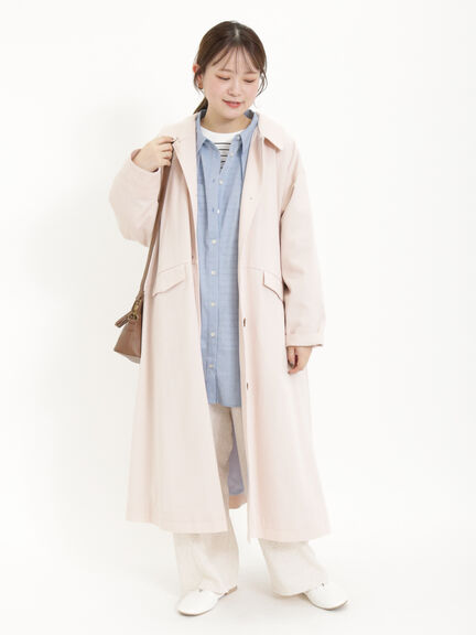 【花粉防止】ステンカラーコート（ピンク）｜Samansa Mos2（サマンサ モスモス）通販