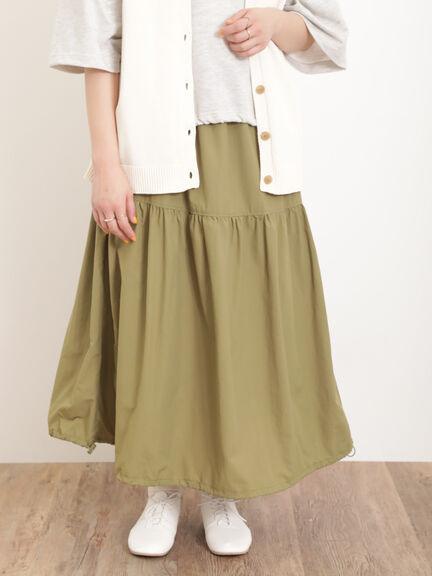 裾ドロストバルーンスカート（カーキ）｜Samansa Mos2（サマンサ モスモス）通販