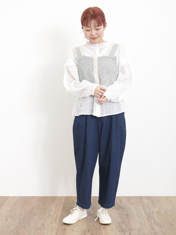 セール】 【S/Lサイズ WEB限定】デニム/ツイルカーブパンツ