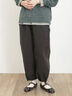 フラップポケット裾ドロストパンツ（チャコールグレー）｜Samansa Mos2（サマンサ モスモス）通販