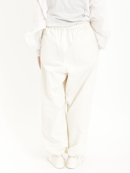 フラップポケット裾ドロストパンツ（チャコールグレー/モカ/カーキ/キナリ）｜Samansa Mos2（サマンサ モスモス）通販