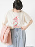 【Moomin×Samansa Mos2】ハンドステッチ風Tシャツ（キナリ）｜Samansa Mos2（サマンサ モスモス）通販