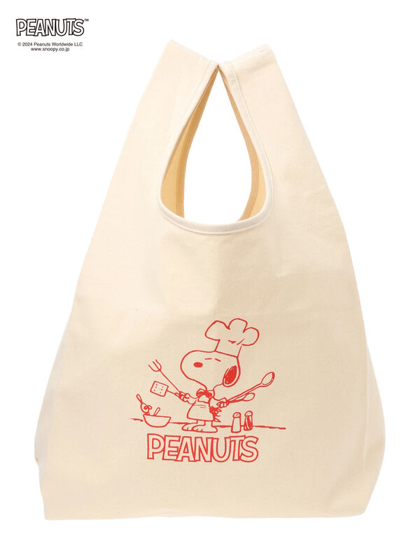 PEANUTS×SamansaMos2 home's】エコバッグ（ミント/キナリ/バッグ