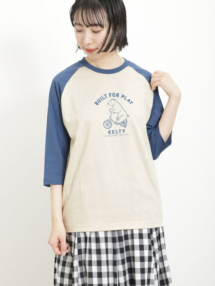 【KELTY×Samansa Mos2】5分袖ラグランTシャツ（ネイビー）｜Samansa Mos2（サマンサ モスモス）通販