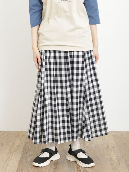 【UVカット】軽やかふんわりスキップスカート（ブラック）｜Samansa Mos2（サマンサ モスモス）通販