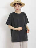【USAコットン】ゆるTシャツ（チャコールグレー）｜Samansa Mos2（サマンサ モスモス）通販