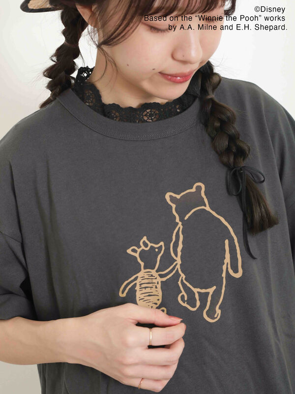 Disney】くまのプーさん/プリントアソートTシャツ（オフホワイト ...