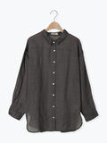 リネンシアーシャツ（チャコールグレー）｜Samansa Mos2（サマンサ モスモス）通販