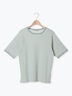 ワッフルボーダーTシャツ（オフホワイト/ミント/ネイビー/キナリ）｜Samansa Mos2（サマンサ モスモス）通販