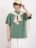 ピグメントロゴTシャツ（グリーン）｜Samansa Mos2（サマンサ モスモス）通販