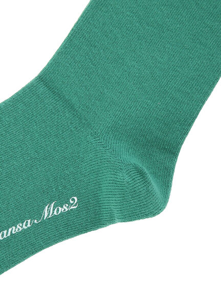 【miyuki matsuo×Samansa Mos2】刺繍ソックス（オフホワイト/グリーン/ネイビー）｜Samansa Mos2（サマンサ モスモス）通販