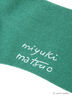 【miyuki matsuo×Samansa Mos2】刺繍ソックス（オフホワイト/グリーン/ネイビー）｜Samansa Mos2（サマンサ モスモス）通販