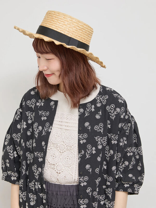 セール】 【Sサイズ / WEB限定】総刺繍ウエスト切替ワンピース 