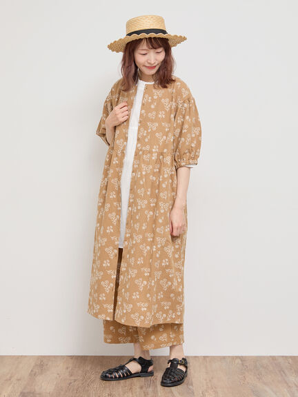 総刺繍ウエスト切替ワンピース（ベージュ）｜Samansa Mos2（サマンサ モスモス）通販