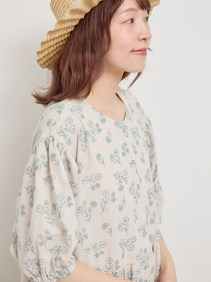 総刺繍ウエスト切替ワンピース（ベージュ）｜Samansa Mos2（サマンサ モスモス）通販