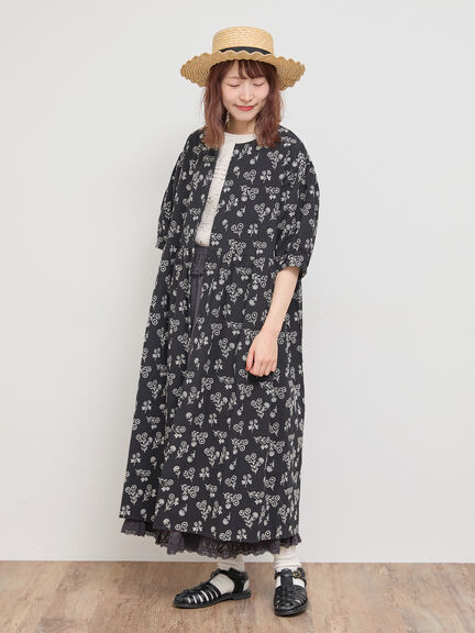 総刺繍ウエスト切替ワンピース（ベージュ）｜Samansa Mos2（サマンサ モスモス）通販
