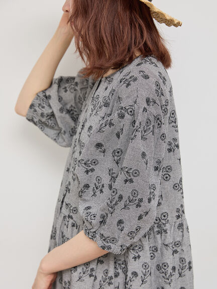 総刺繍ウエスト切替ワンピース（ベージュ）｜Samansa Mos2（サマンサ モスモス）通販