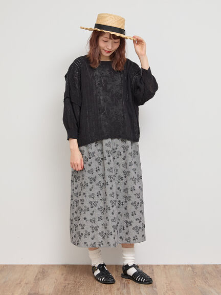 総刺繍ウエスト切替ワンピース（ベージュ）｜Samansa Mos2（サマンサ モスモス）通販