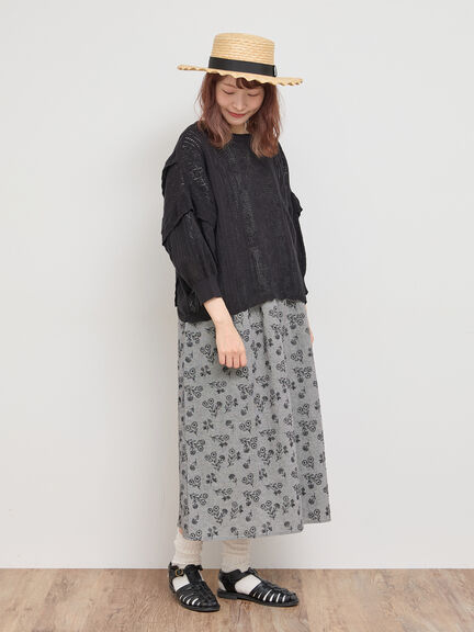総刺繍ウエスト切替ワンピース（ベージュ）｜Samansa Mos2（サマンサ モスモス）通販
