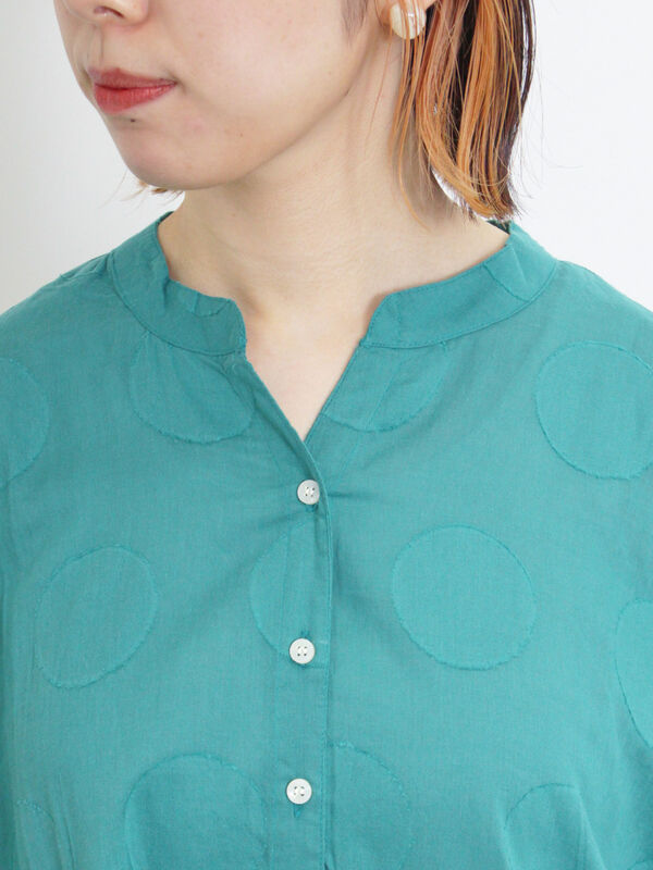 セール】 ドットジャカードスキッパーチュニック（オフホワイト  