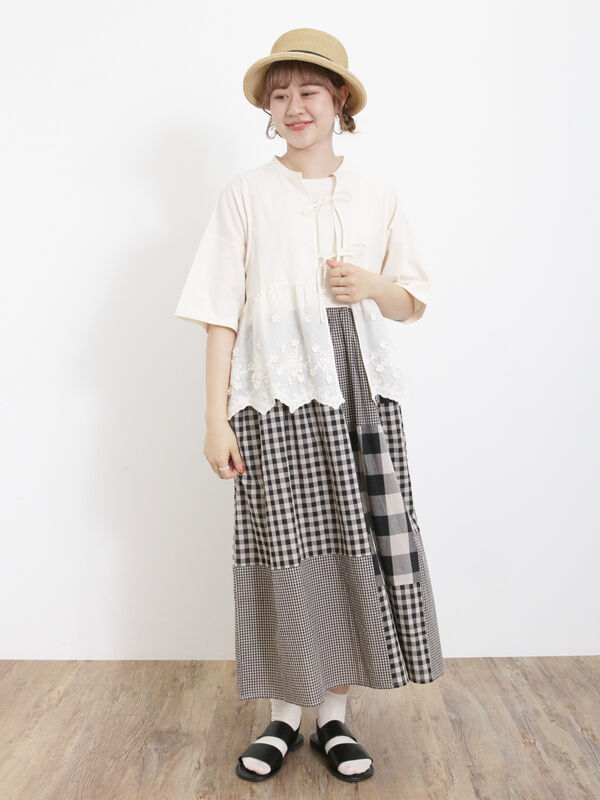 ○11月1日&2日限定値下げ○ SAYOCAFE秋色パッチワークワンピース ○11月1日&2日限定値下げ○ SAYOCAFE秋色パッチワークワンピース