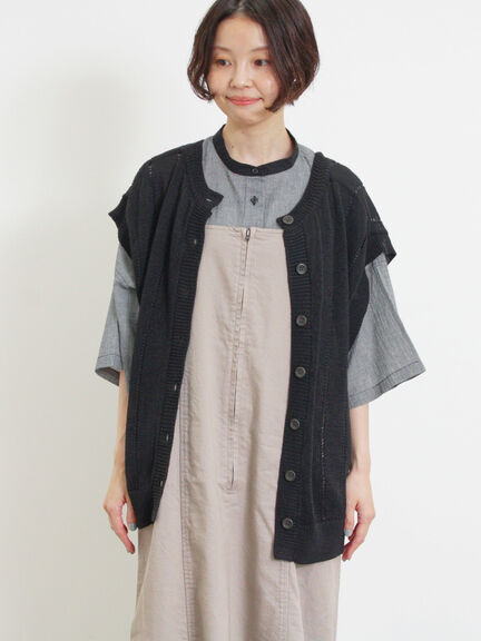 テープヤーン前後2WAYベスト（キナリ）｜Samansa Mos2（サマンサ モスモス）通販