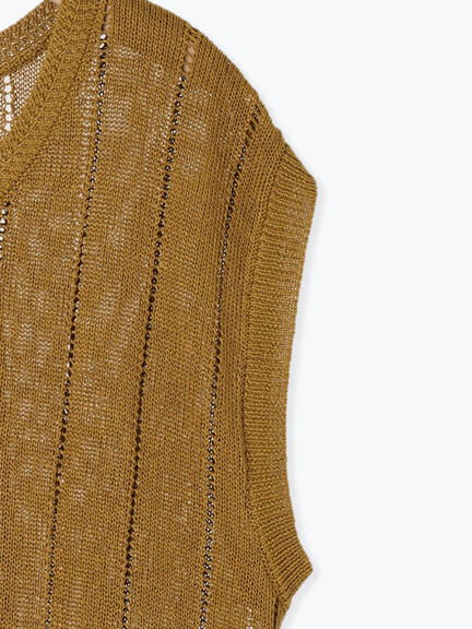 テープヤーン前後2WAYベスト（キナリ）｜Samansa Mos2（サマンサ モスモス）通販