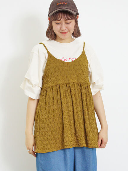 カットジャカードキャミチュニック（オフホワイト）｜Samansa Mos2（サマンサ モスモス）通販