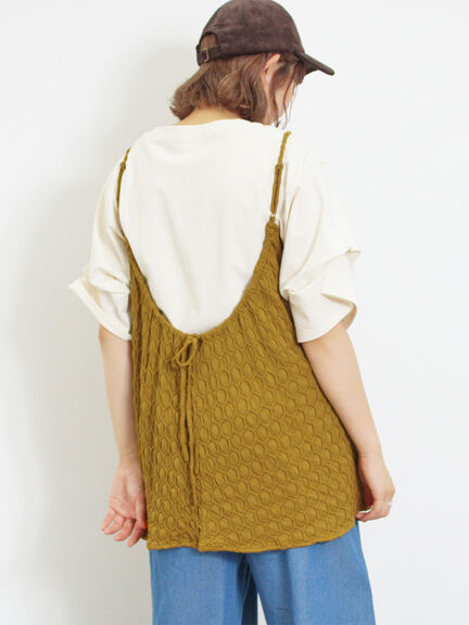 カットジャカードキャミチュニック（オフホワイト）｜Samansa Mos2（サマンサ モスモス）通販