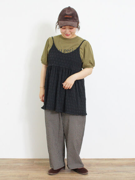 カットジャカードキャミチュニック（オフホワイト）｜Samansa Mos2（サマンサ モスモス）通販