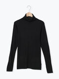 【マシンウォッシャブル】ニットリブタートルネック（ブラック）｜Samansa Mos2（サマンサ モスモス）通販