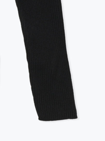 【マシンウォッシャブル】ニットリブタートルネック（オフホワイト/ブラック）｜Samansa Mos2（サマンサ モスモス）通販