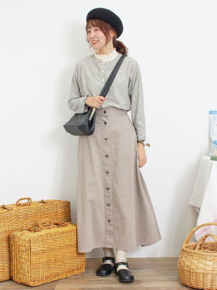 ワンポイント刺繍シアーボーダーカーディガン（レッド/グリーン/ネイビー）｜Samansa Mos2（サマンサ モスモス）通販