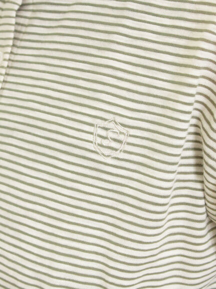 ワンポイント刺繍シアーボーダーカーディガン（レッド/グリーン/ネイビー）｜Samansa Mos2（サマンサ モスモス）通販