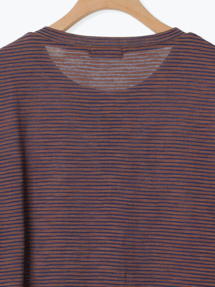 ワンポイント刺繍シアーボーダーカーディガン（レッド/グリーン/ネイビー）｜Samansa Mos2（サマンサ モスモス）通販