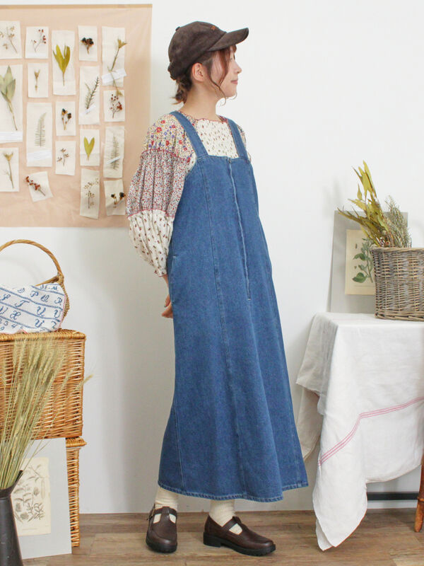 【Sサイズ WEB限定】デニムジップジャンスカ（ブルー）｜Samansa Mos2（サマンサ モスモス）通販