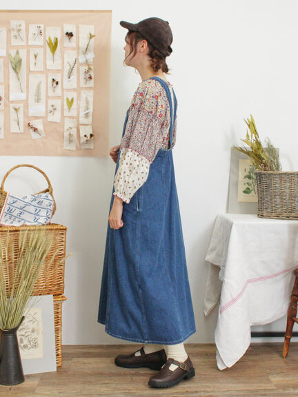 【Sサイズ WEB限定】デニムジップジャンスカ（ベージュ/ブルー/ネイビー）｜Samansa Mos2（サマンサ モスモス）通販