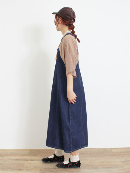 【Sサイズ WEB限定】デニムジップジャンスカ（ベージュ/ブルー/ネイビー）｜Samansa Mos2（サマンサ モスモス）通販