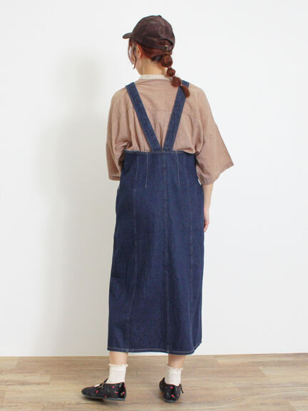 【Sサイズ WEB限定】デニムジップジャンスカ（ベージュ/ブルー/ネイビー）｜Samansa Mos2（サマンサ モスモス）通販