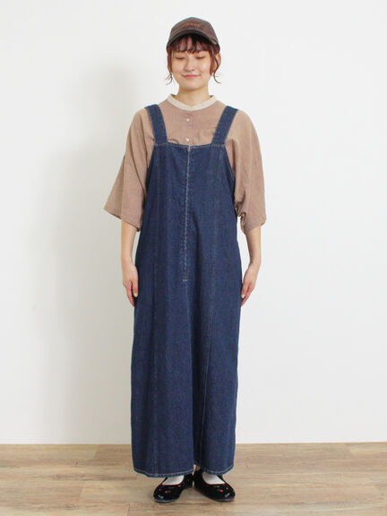 【Sサイズ WEB限定】デニムジップジャンスカ（ベージュ/ブルー/ネイビー）｜Samansa Mos2（サマンサ モスモス）通販