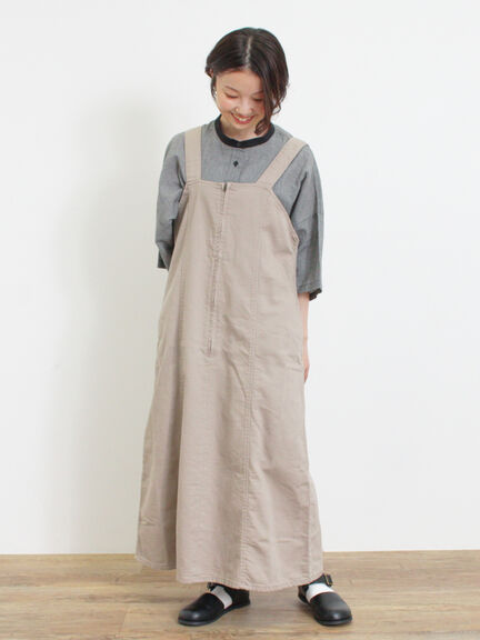 【Sサイズ WEB限定】デニムジップジャンスカ（ベージュ/ブルー/ネイビー）｜Samansa Mos2（サマンサ モスモス）通販