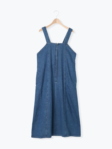 【Sサイズ WEB限定】デニムジップジャンスカ（ベージュ/ブルー/ネイビー）｜Samansa Mos2（サマンサ モスモス）通販