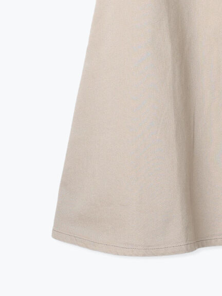 【Sサイズ WEB限定】フロント釦フレアデニムスカート（ベージュ）｜Samansa Mos2（サマンサ モスモス）通販