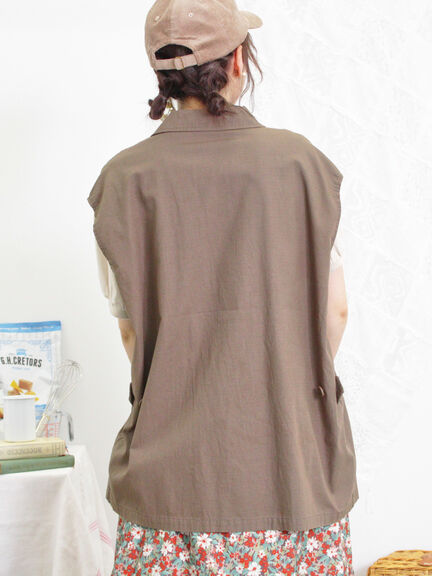 ミリタリーベスト（カーキ）｜Samansa Mos2（サマンサ モスモス）通販