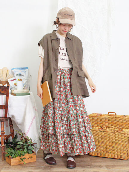 ミリタリーベスト（カーキ）｜Samansa Mos2（サマンサ モスモス）通販