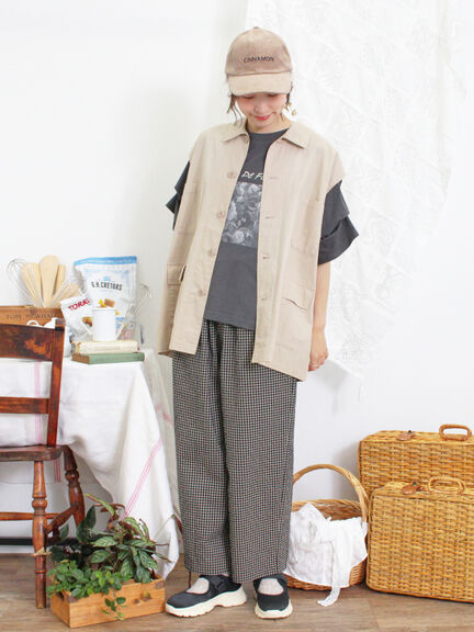 ミリタリーベスト（カーキ）｜Samansa Mos2（サマンサ モスモス）通販