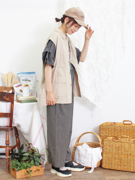 ミリタリーベスト（カーキ）｜Samansa Mos2（サマンサ モスモス）通販