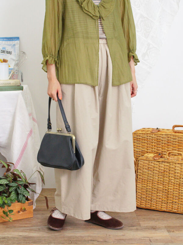 セール】 ドローコードデザインワイドパンツ（ベージュ/ボトムス