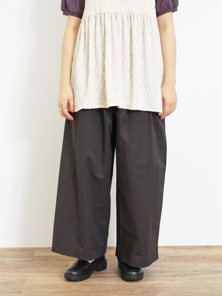 ドローコードデザインワイドパンツ（ベージュ）｜Samansa Mos2（サマンサ モスモス）通販