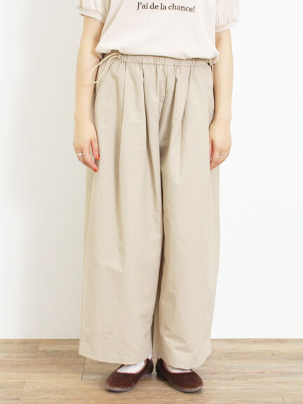 ドローコードデザインワイドパンツ（ベージュ）｜Samansa Mos2（サマンサ モスモス）通販